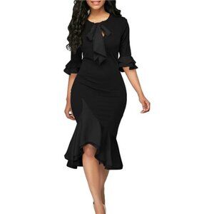 Elegant Bodycon Knee-Length Dress for Women